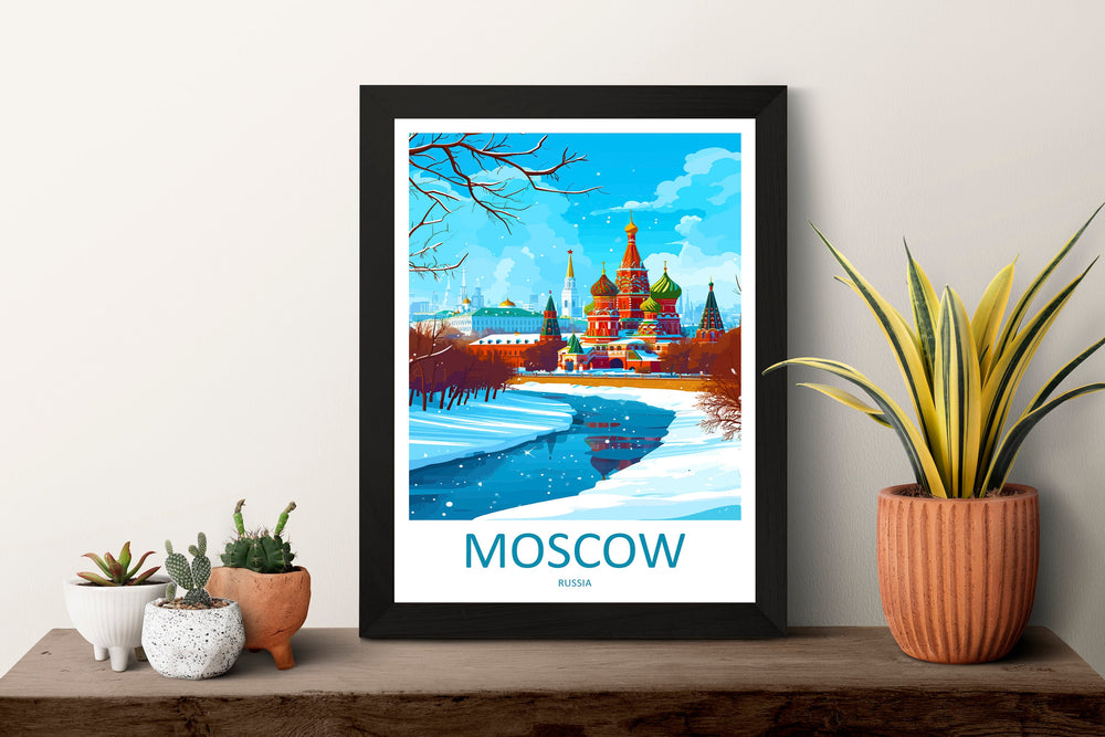 Moscow Print Moscow Home Decor Landscape Art Print Moscow Wall Art for Russia Enthusiast Gift Wall Hanging Moscow Russia Print