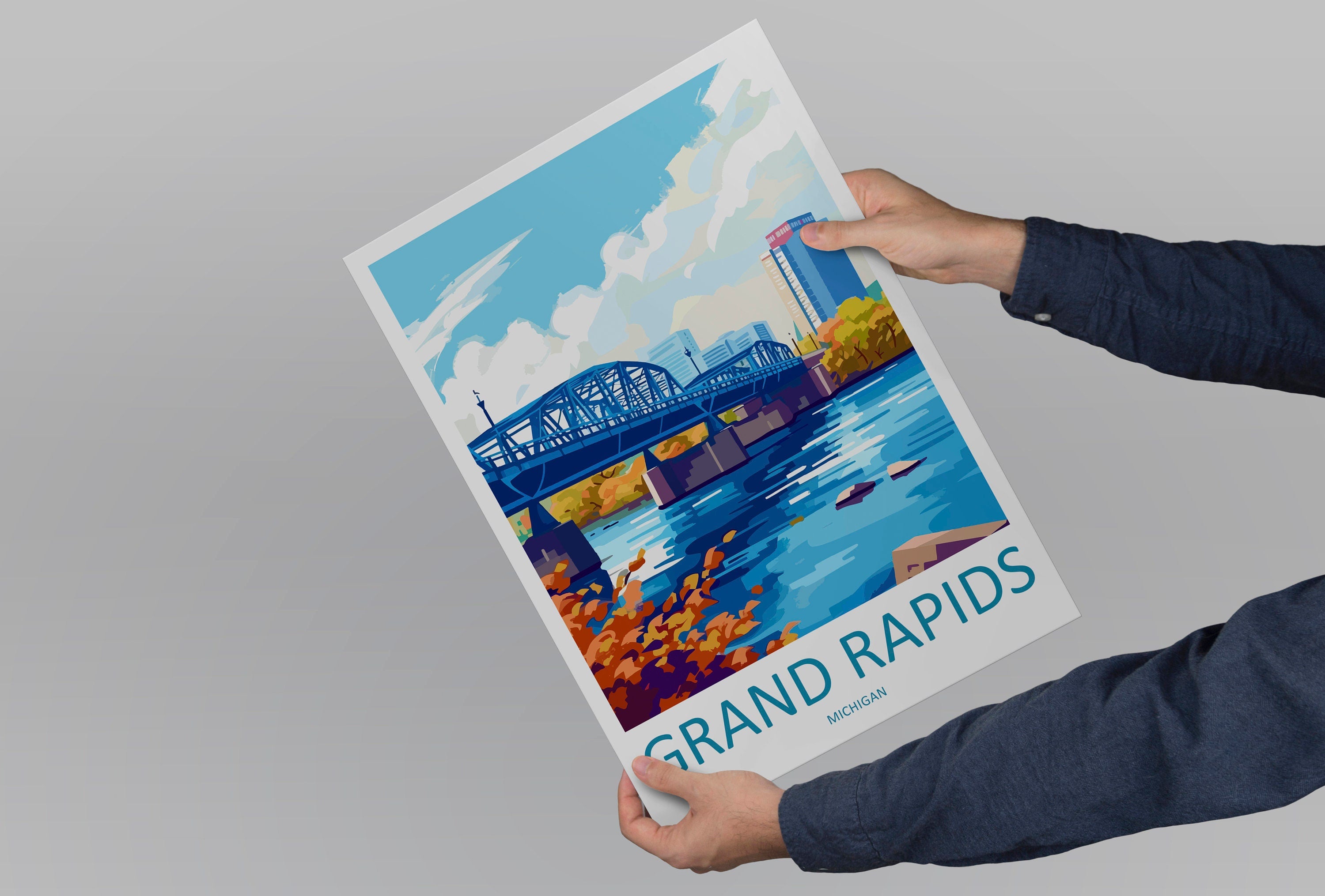 Grand Rapids Travel Print