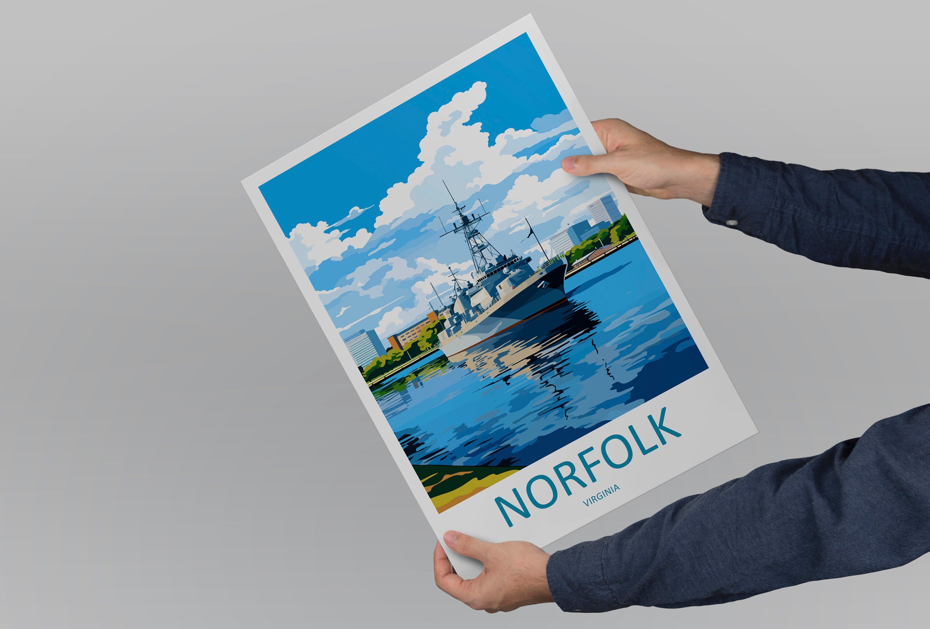 Norfolk Travel Print