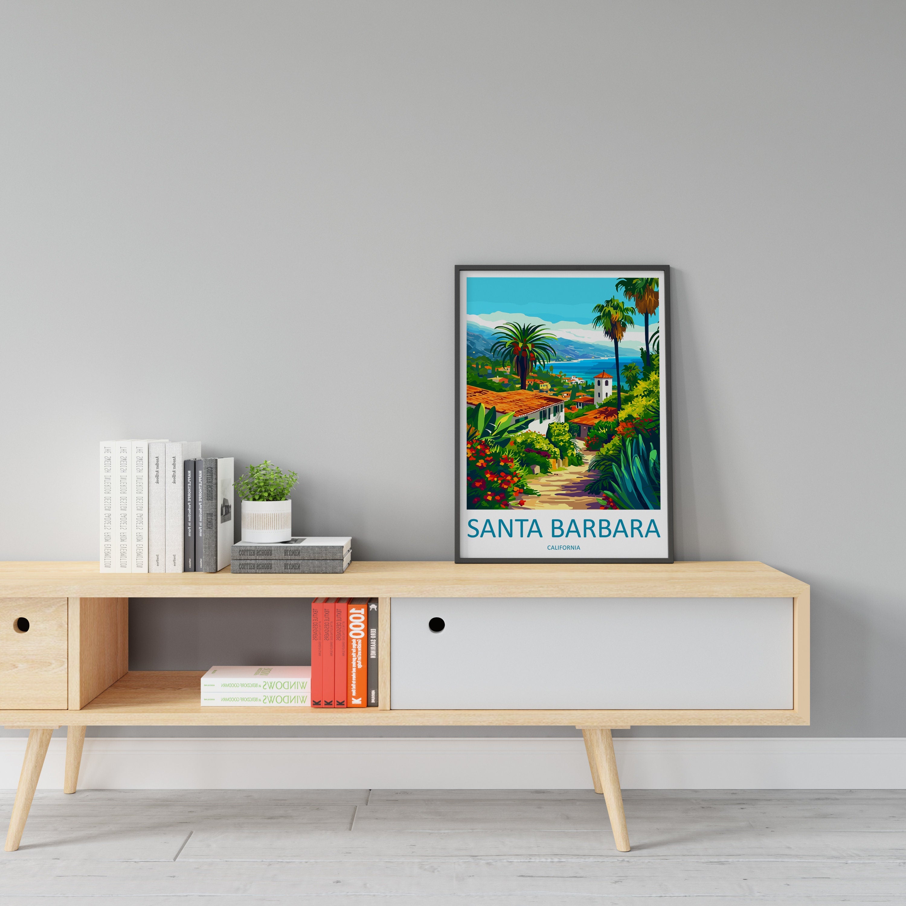 Santa Barbara Travel Print