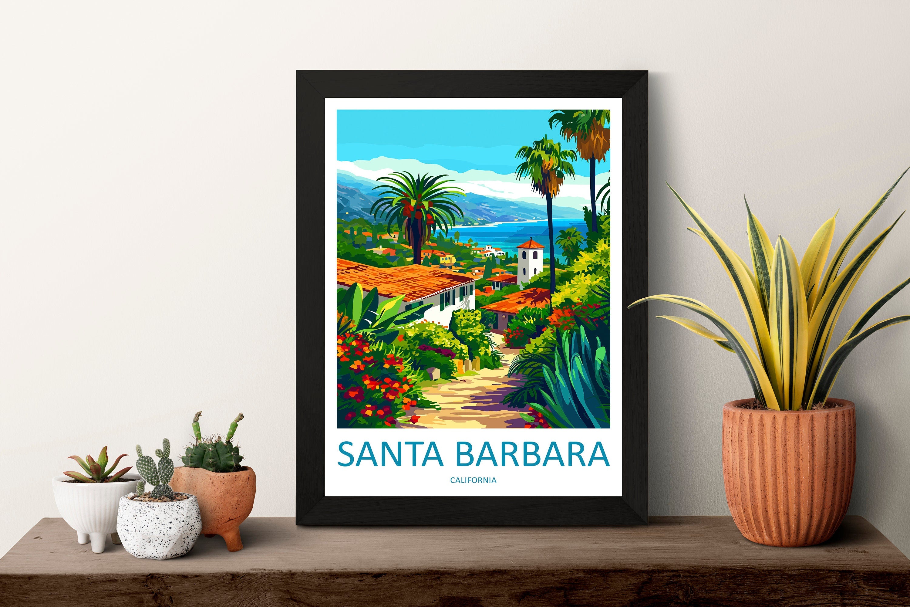 Santa Barbara Travel Print