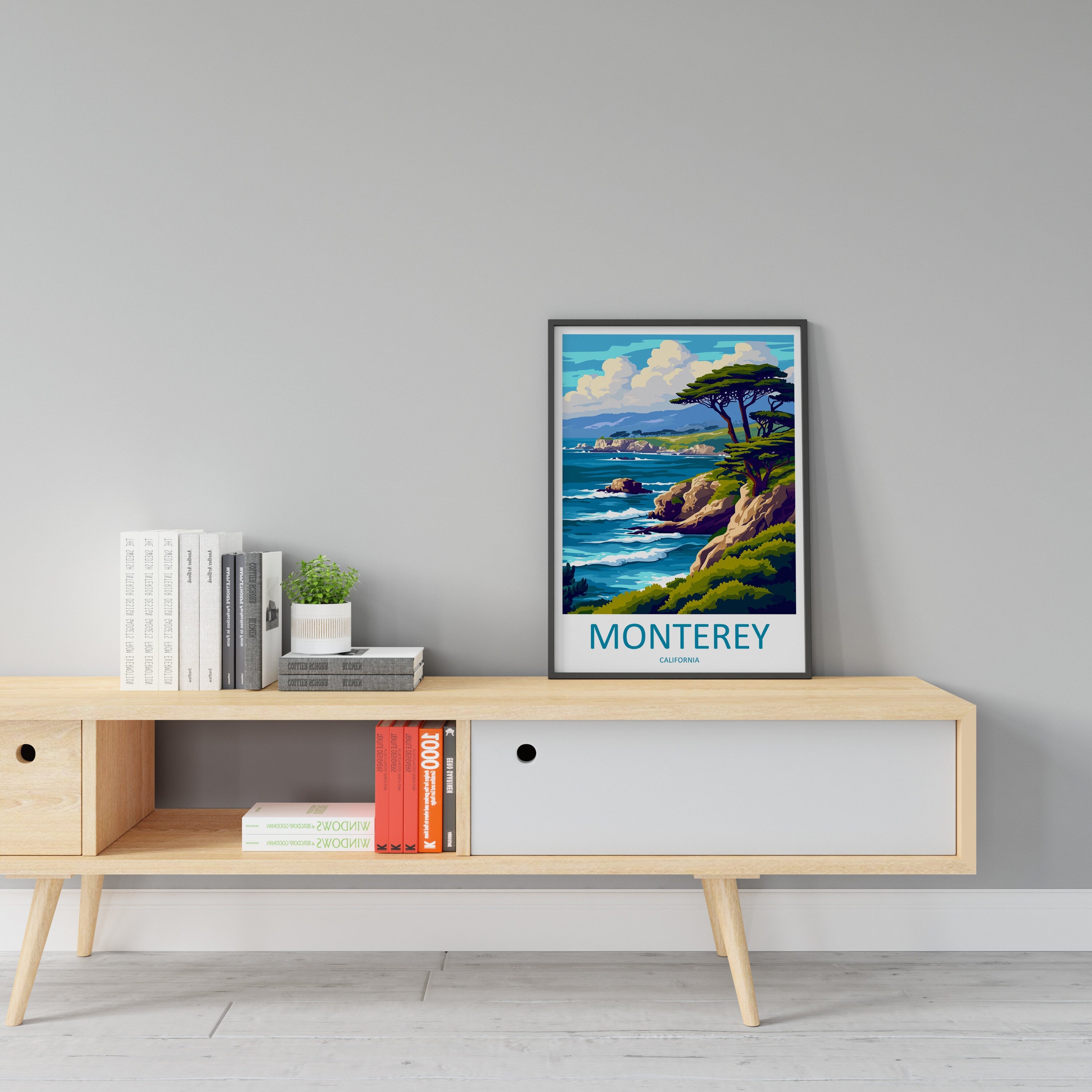 Monterey Bay Travel Print