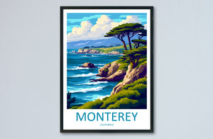 Monterey Bay Travel Print