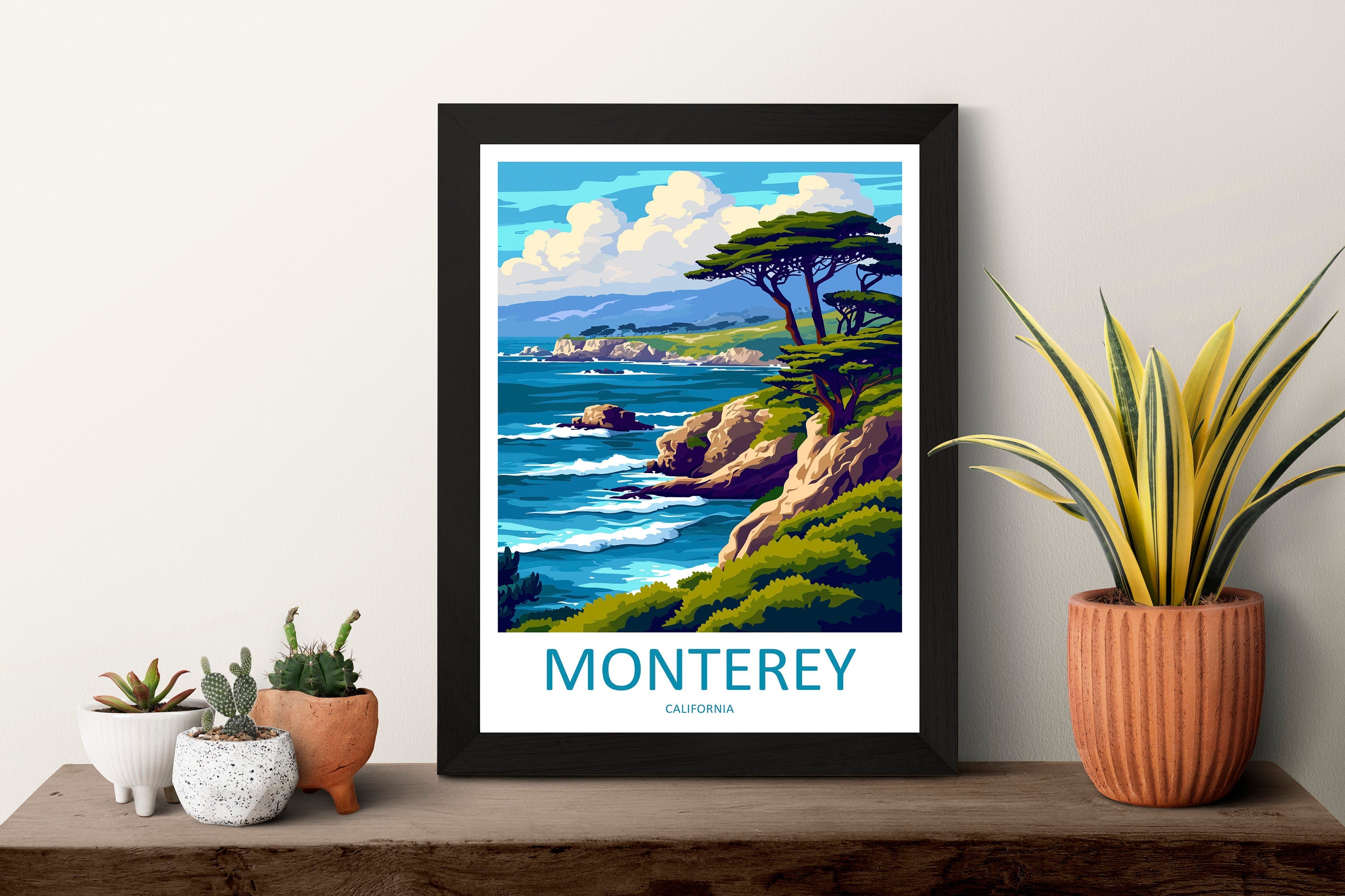 Monterey Bay Travel Print