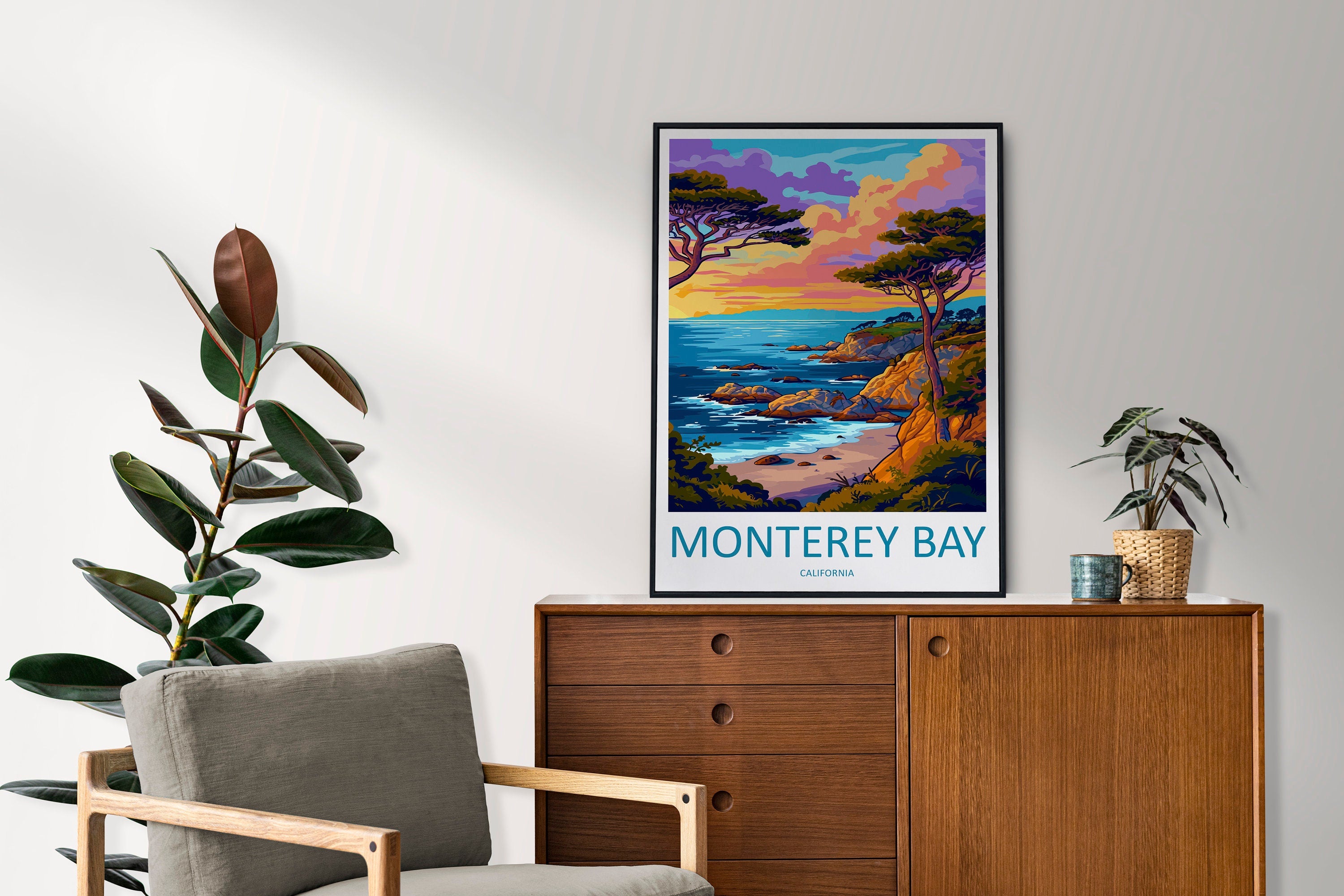 Monterey Bay Travel Print