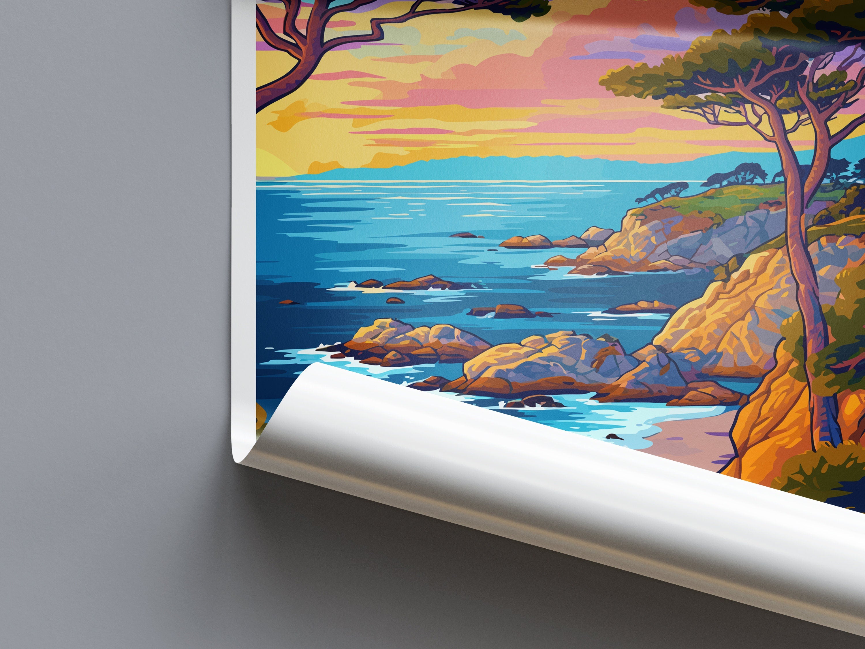 Monterey Bay Travel Print