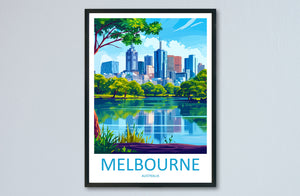 Melbourne Travel Print