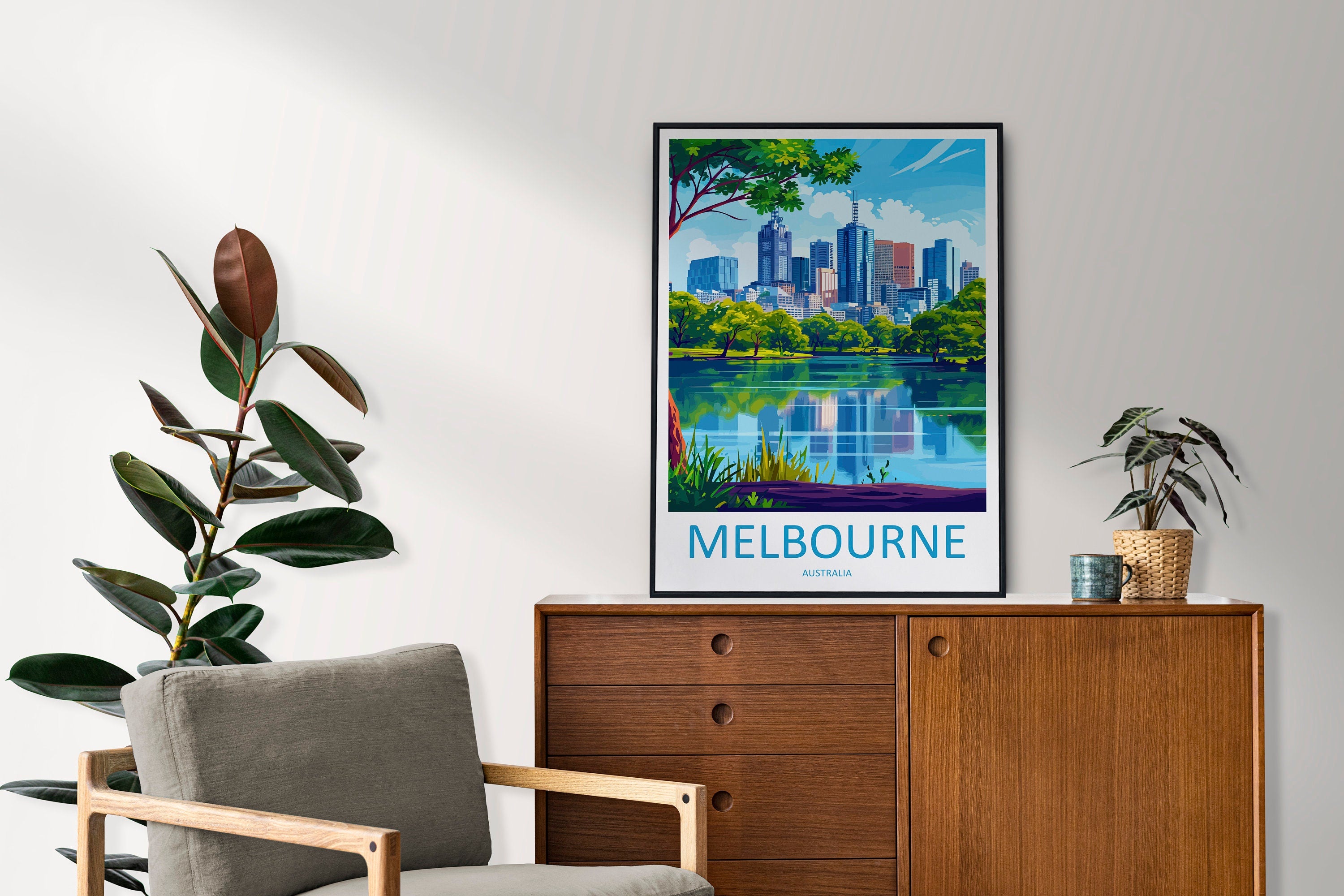 Melbourne Travel Print