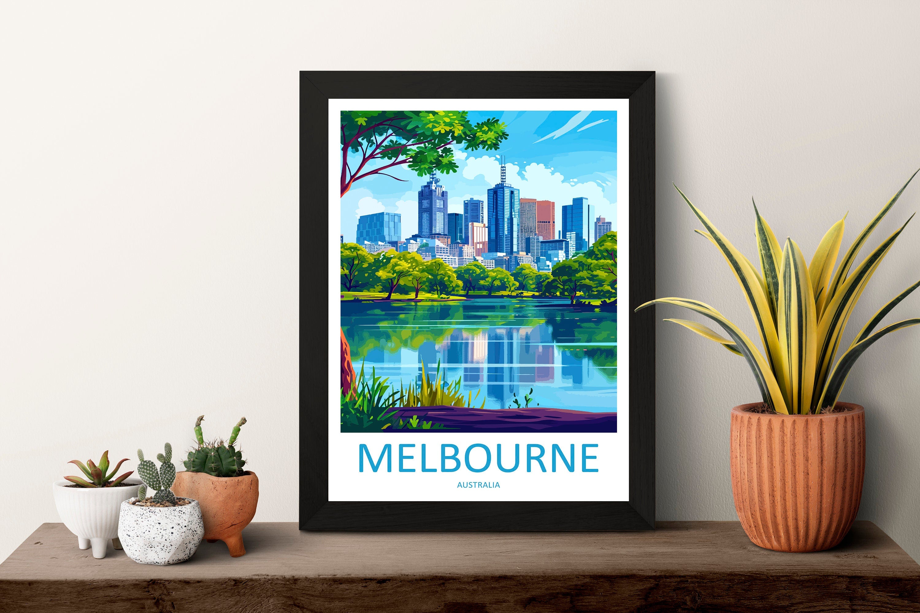 Melbourne Travel Print