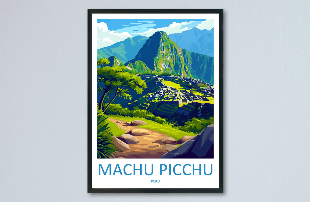 Machu Picchu Travel Print Wall Art Machu Picchu Wall Hanging Home Décor Machu Picchu Gift Art Lovers Peru Art Lover Gift Peru