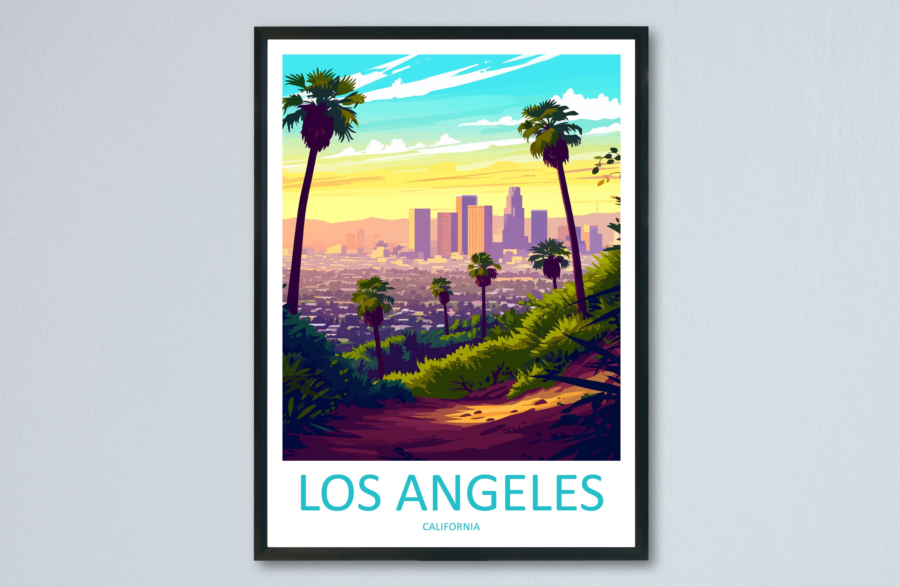 Los Angeles Travel Print