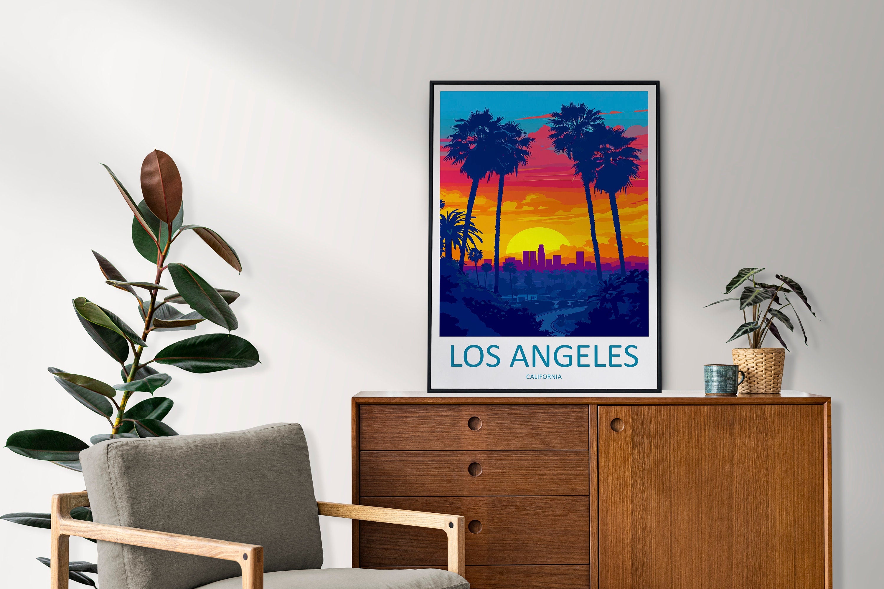 Los Angeles Travel Print