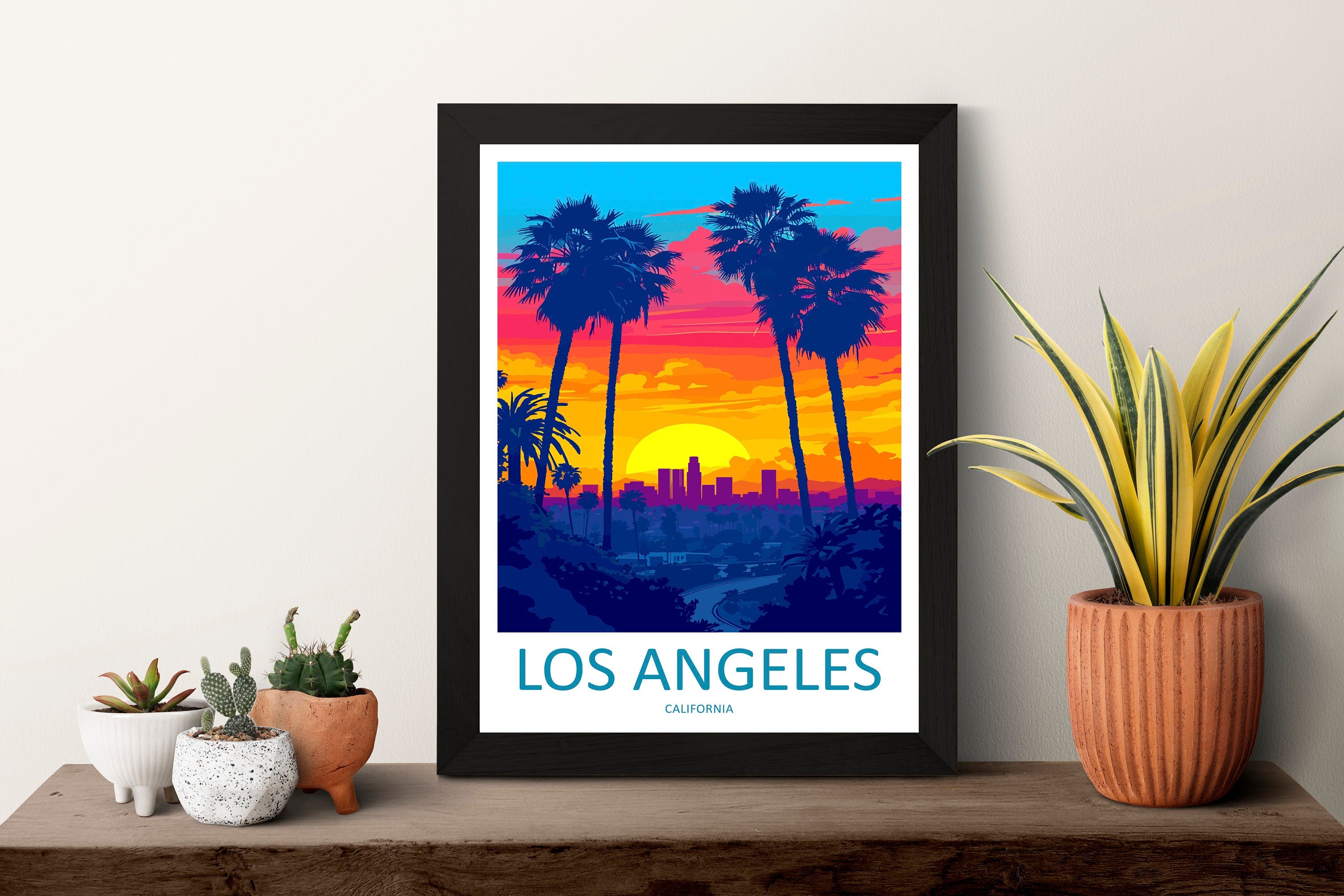 Los Angeles Travel Print