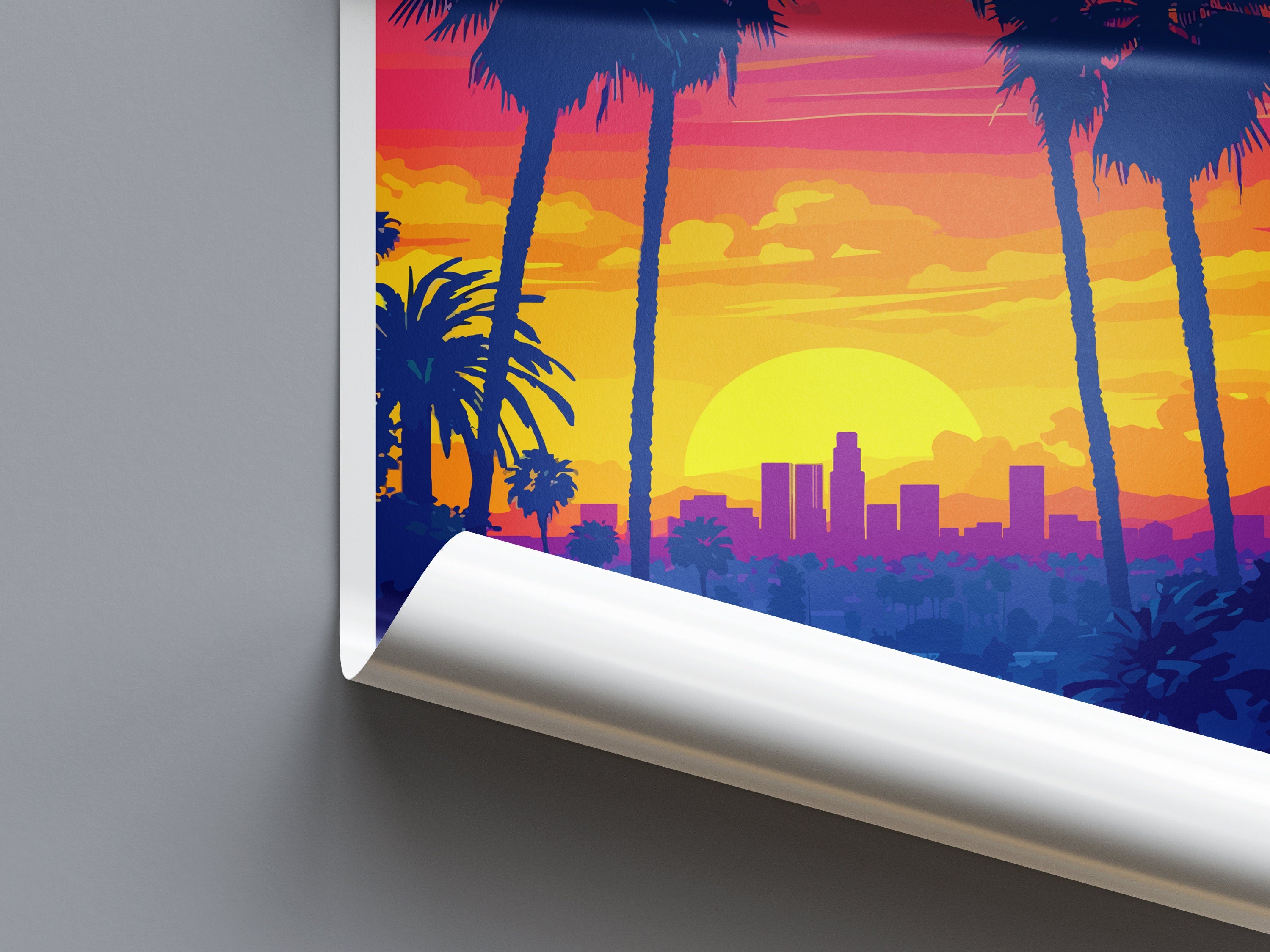 Los Angeles Travel Print