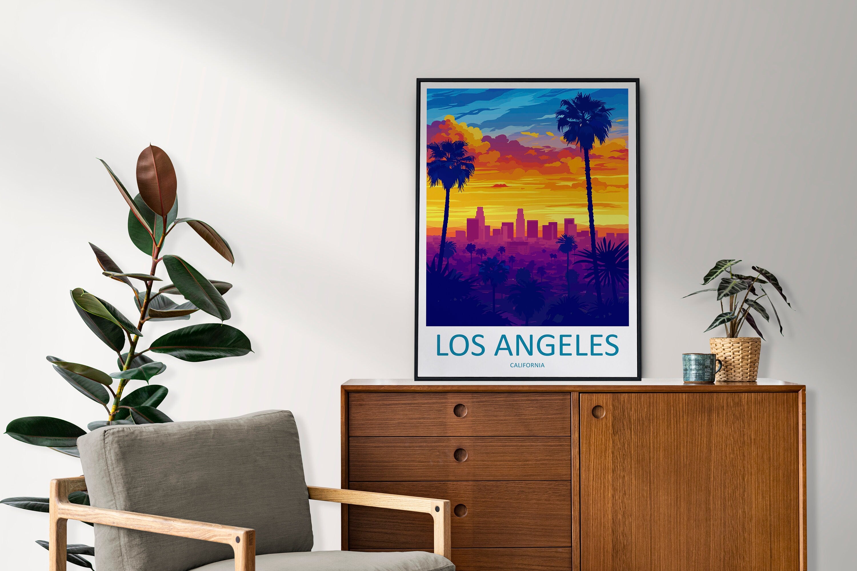 Los Angeles Travel Print