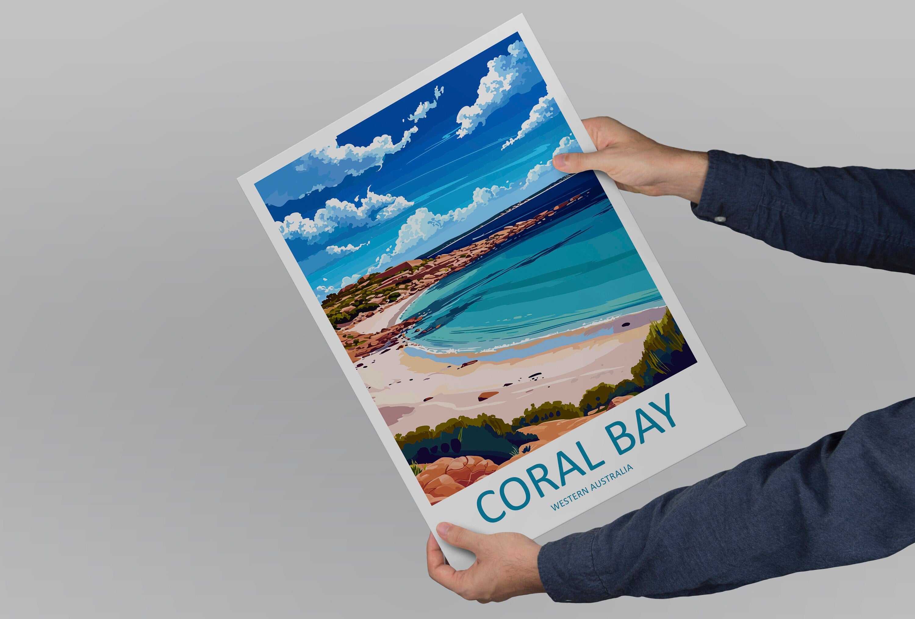 Coral Bay Travel Print