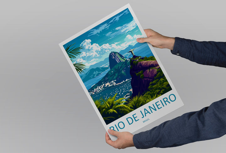 Rio De Janeiro Travel Print Wall Art Rio De Janeiro Wall Hanging Home Decor Rio De Janeiro Gift Art Lovers Wall Art Print Art Brazil Art