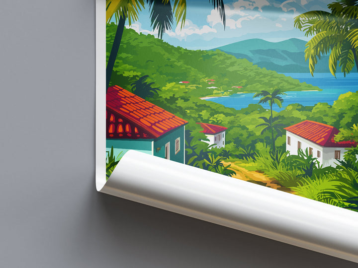 Trinidad and Tobago Travel Print Wall Art Trinidad and Tobago Wall Hanging Home Décor Trinidad and Tobago Gift Art Lovers Wall Art Caribbean