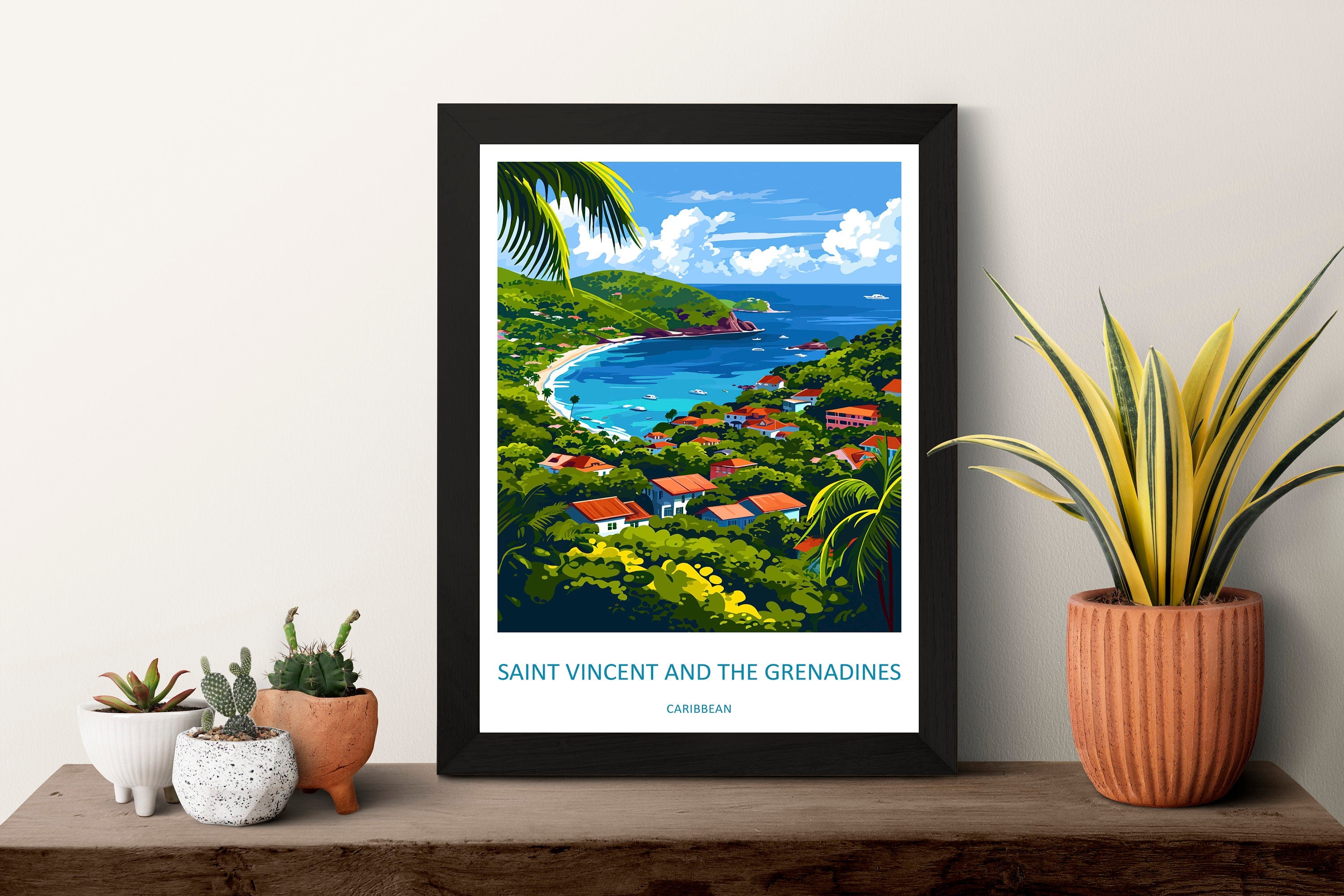 Saint Vincent & The Grenadines Travel Print