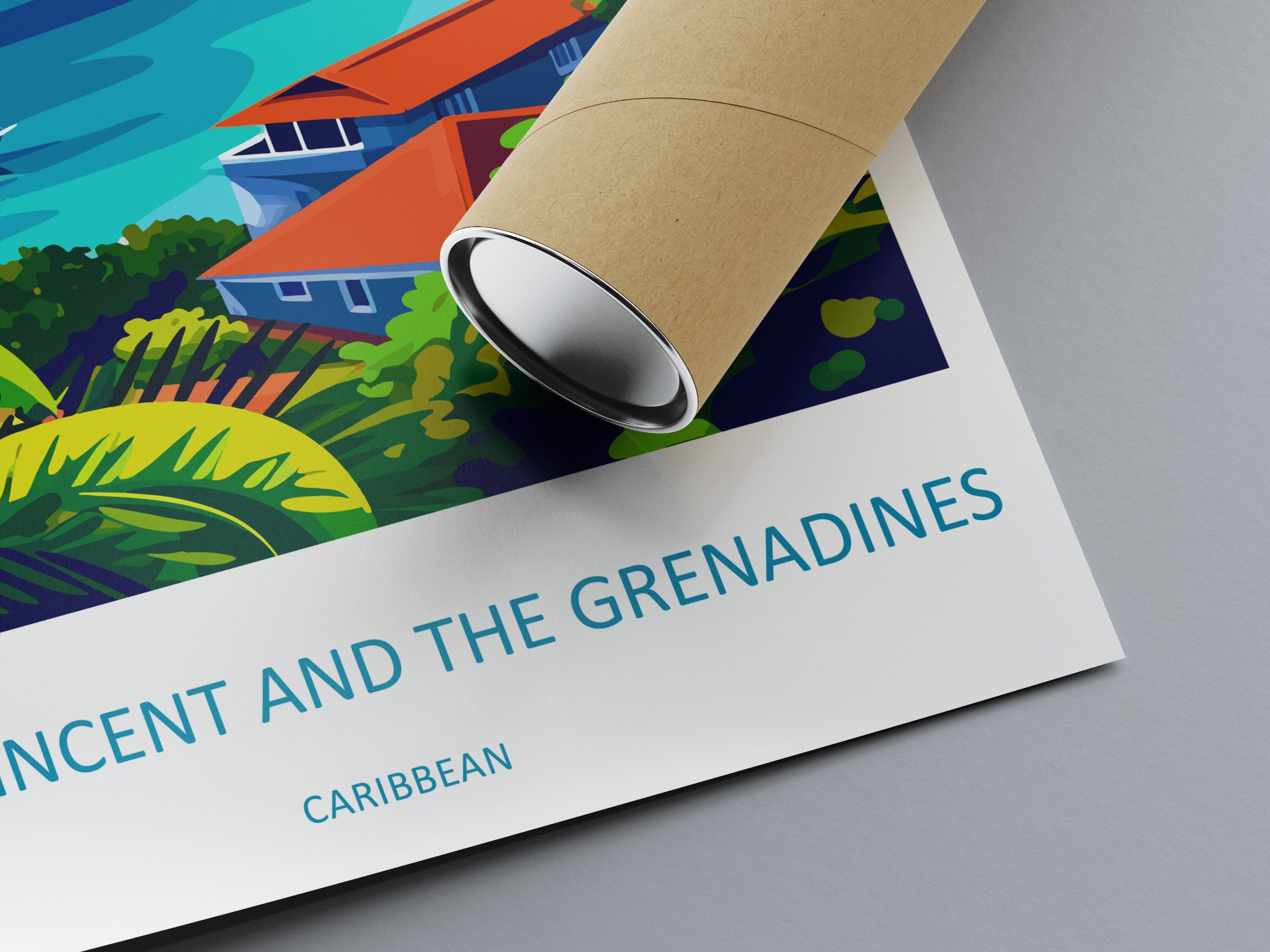 Saint Vincent & The Grenadines Travel Print