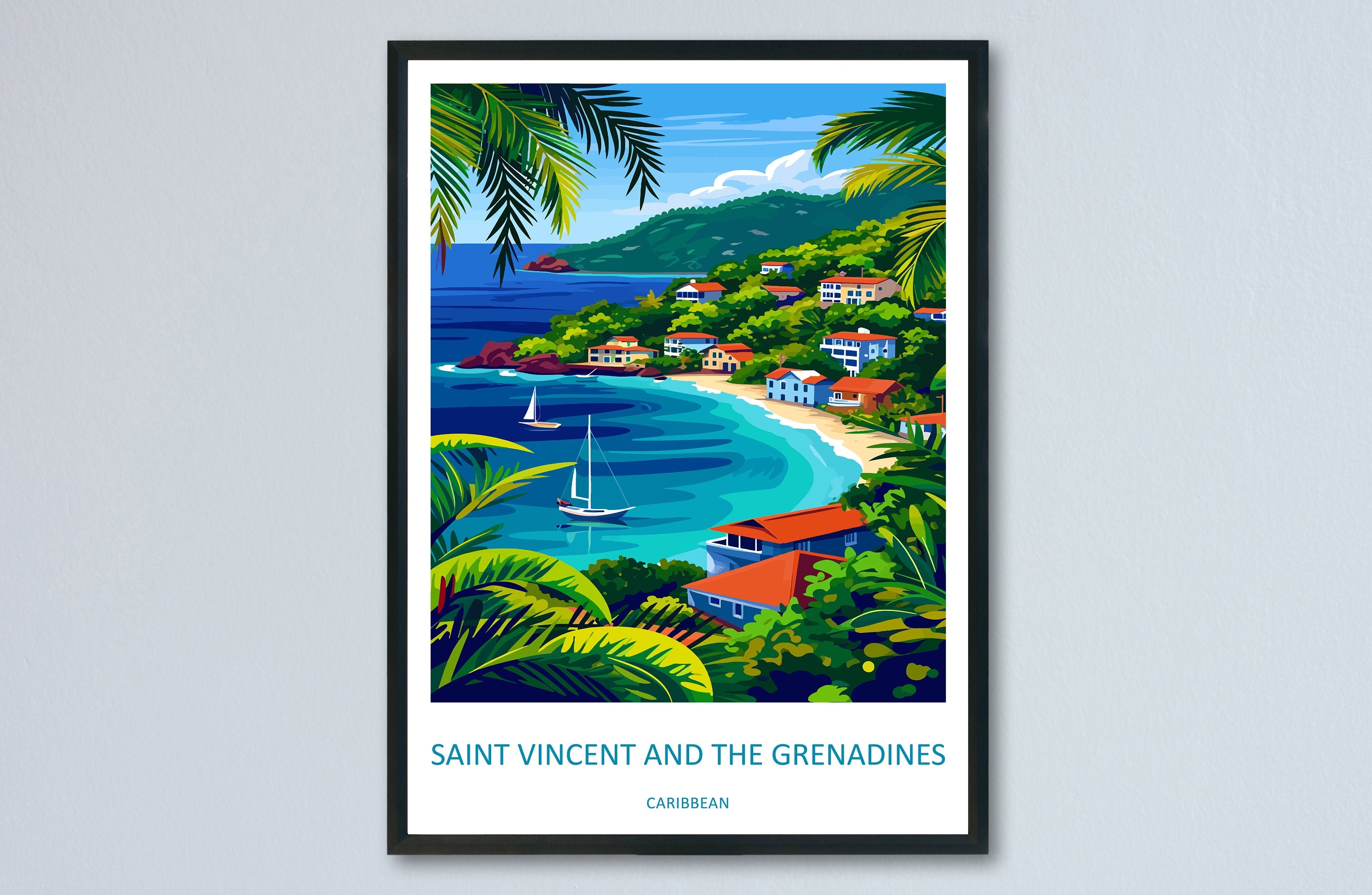 Saint Vincent & The Grenadines Travel Print