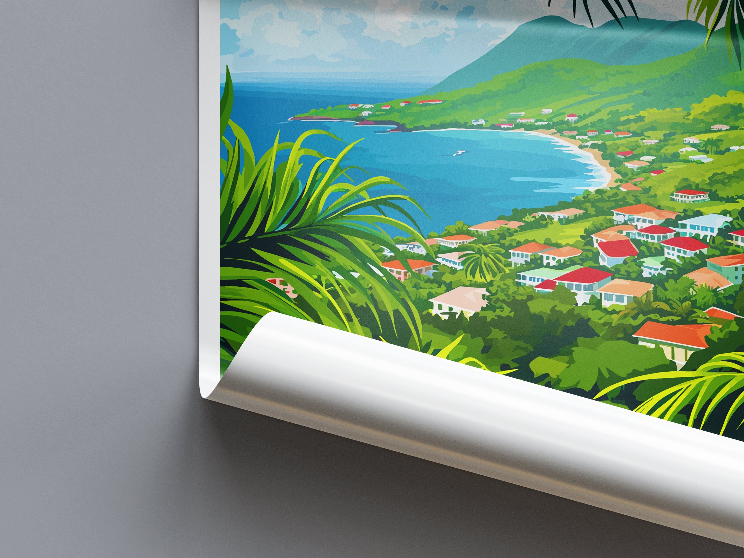 Saint Kitts And Nevis Travel Print