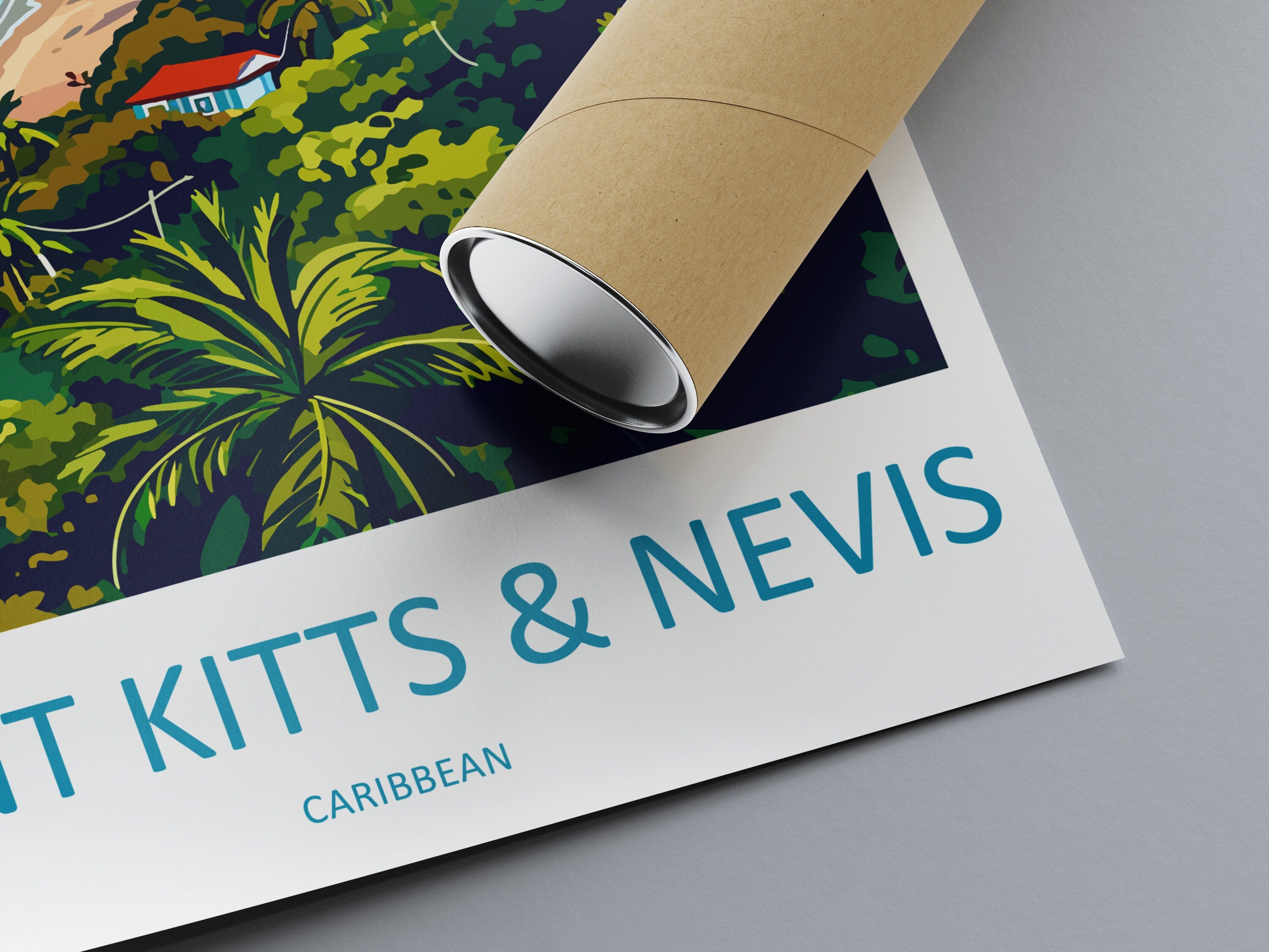 Saint Kitts And Nevis Travel Print