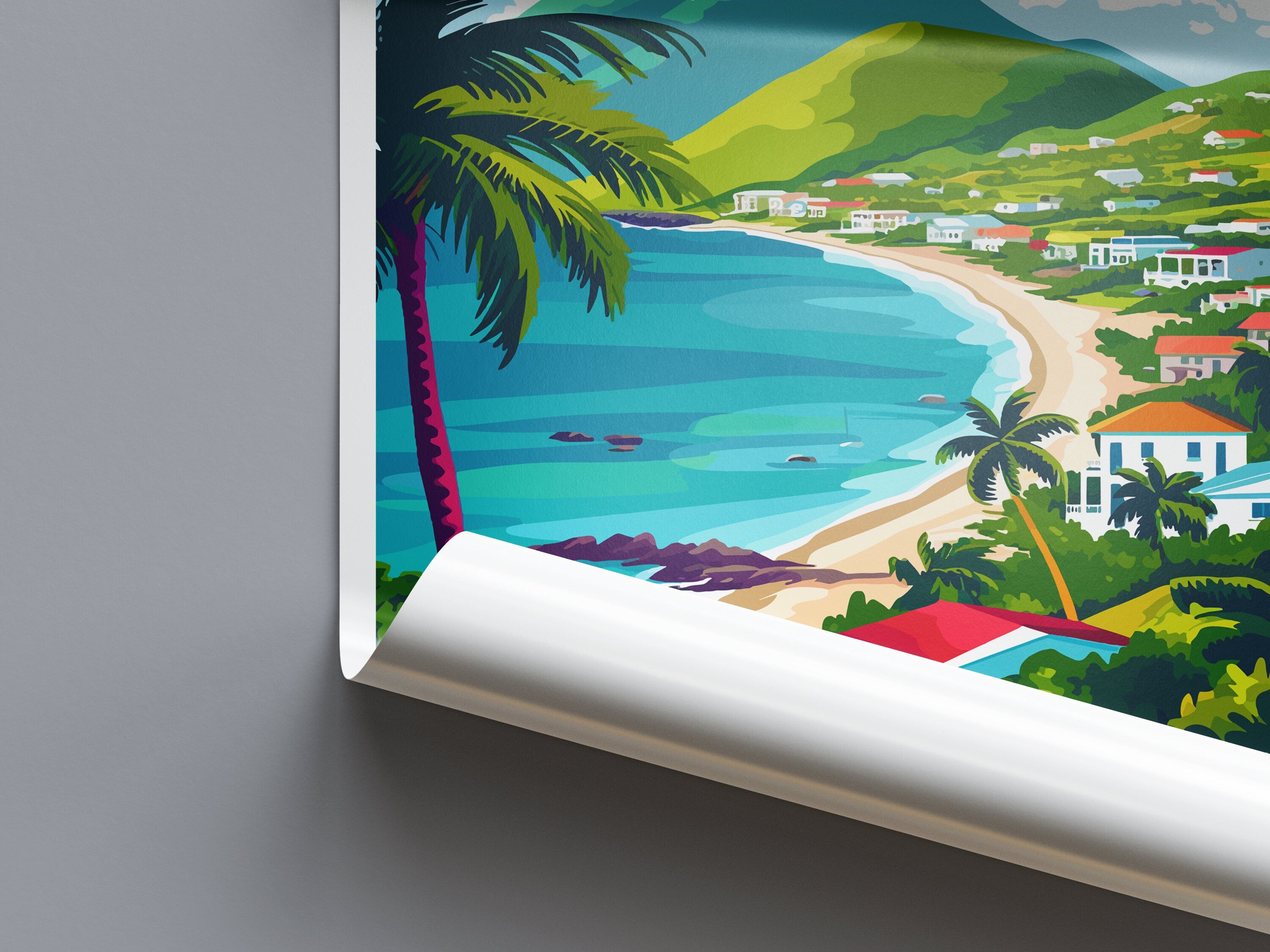 Saint Kitts And Nevis Travel Print