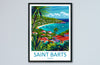 St Barts Travel Print St Barts Home Décor St Barts Art Print St Barts Wall Print For Caribbean Gift For St Barts Wall Art St Barts Poster