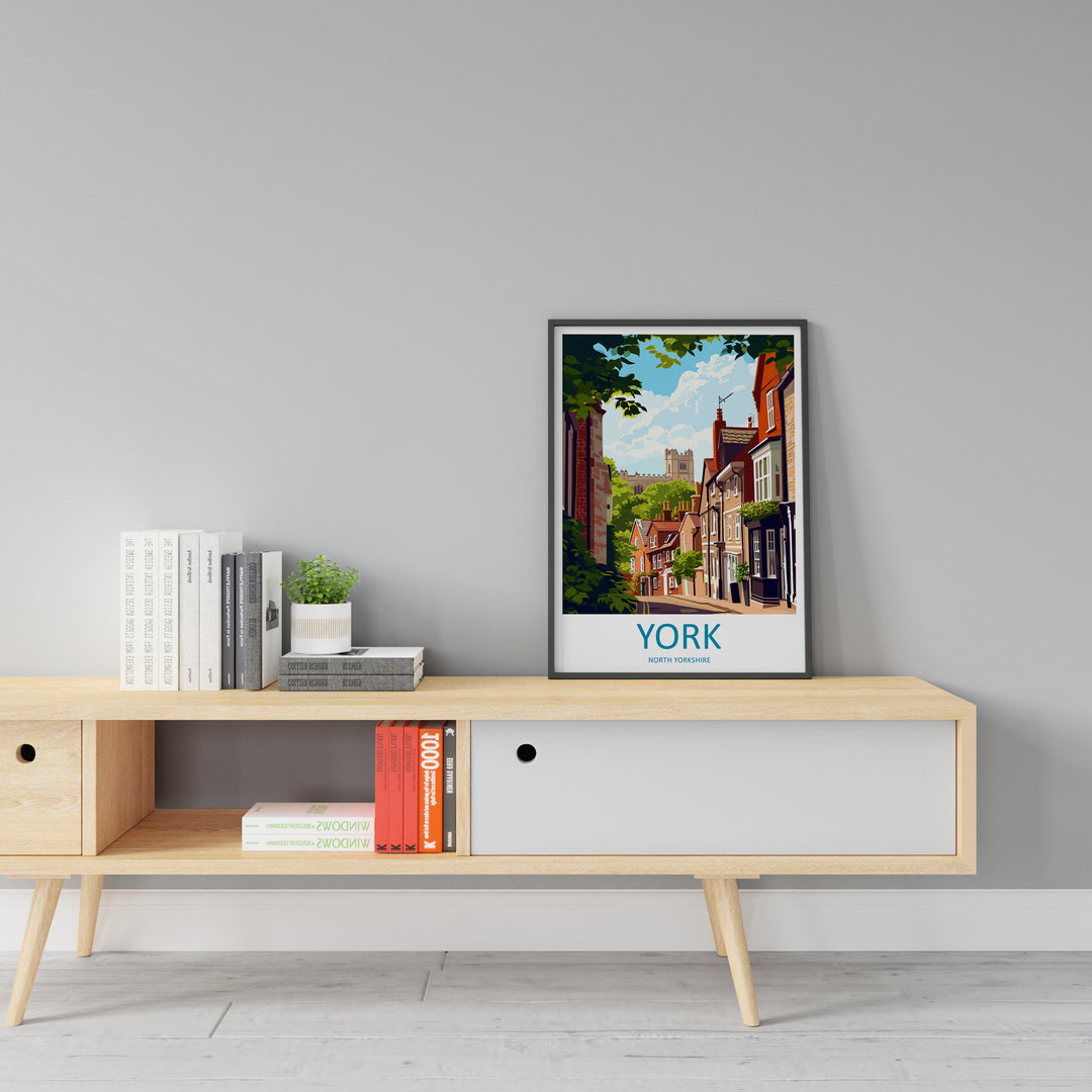 York Travel Print Wall Art York Wall Hanging Home Décor York Gift Art Lovers England Art Lover Gift Print Artwork Yorkshire Art