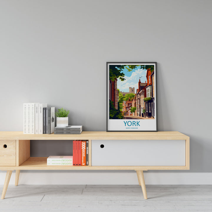 York Travel Print Wall Art York Wall Hanging Home Décor York Gift Art Lovers England Art Lover Gift Print Artwork Yorkshire Art