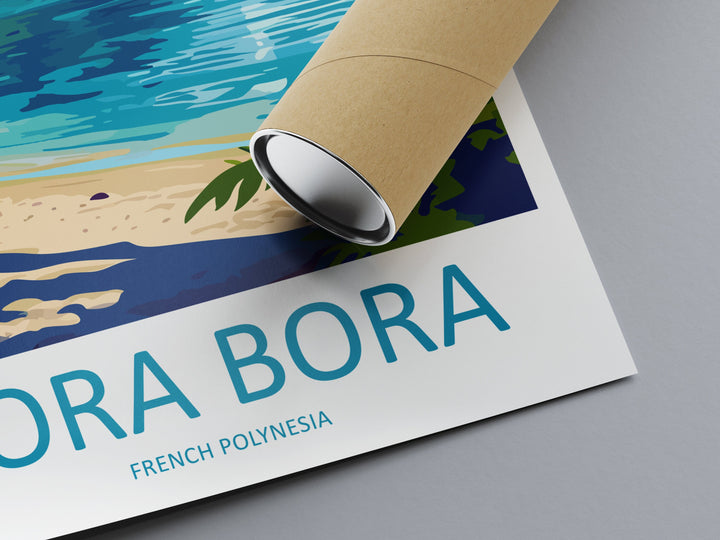 Bora Bora Travel Print Wall Art Bora Bora Wall Hanging Home Décor Bora Bora Gift Art Lovers French Polynesia Art Lover Gift Bora Bora Gift