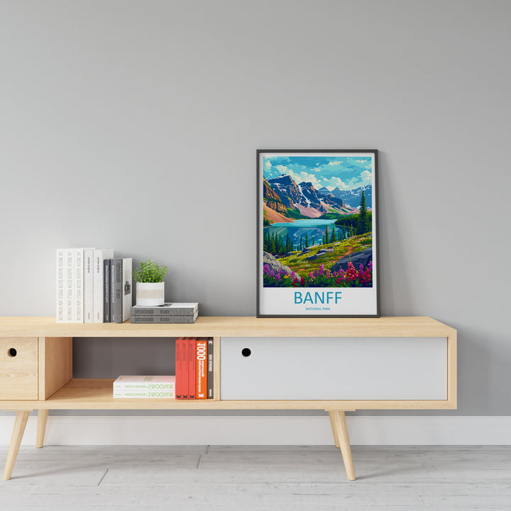 Banff National Park Travel Print Wall Art Banff Wall Hanging Home Décor Banff Gift Art Lovers Canada Art Lover Gift