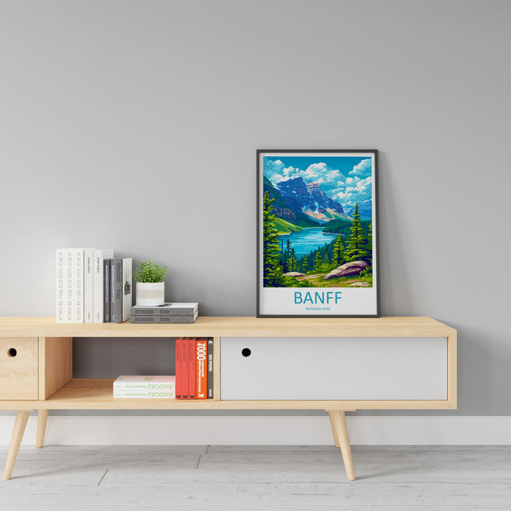 Banff National Park Travel Print Wall Art Banff Wall Hanging Home Décor Banff Gift Art Lovers Canada Art Lover Gift