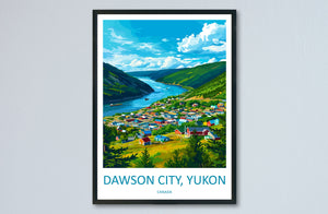 Dawson City Travel Print