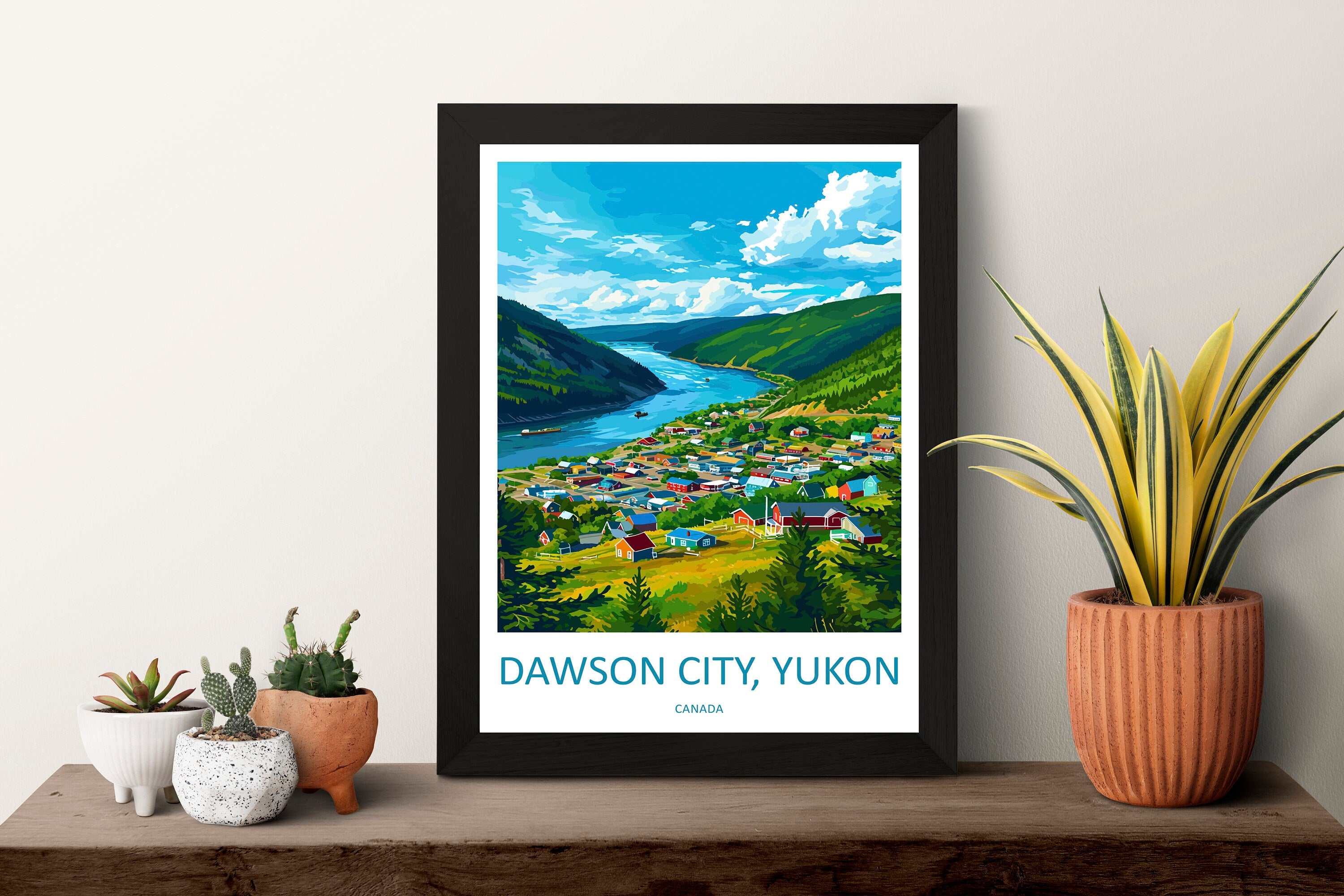 Dawson City Travel Print