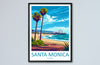 Santa Monica Travel Print