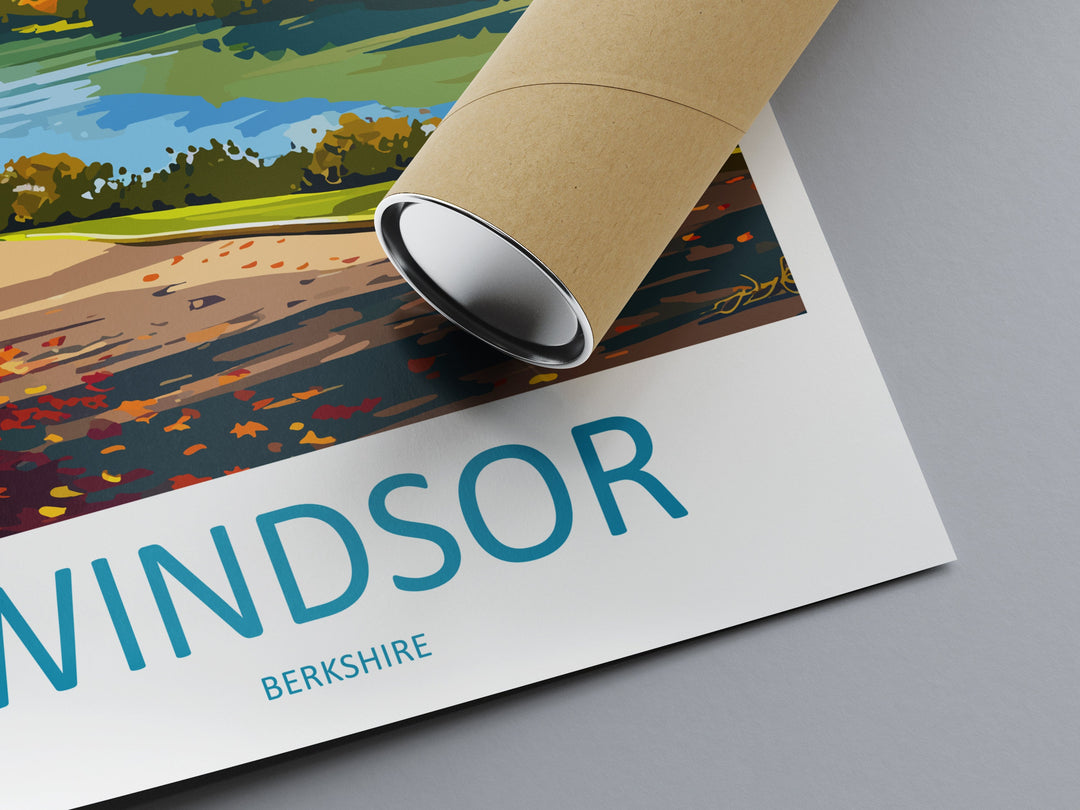 Windsor Travel Print Wall Art Windsor Wall Hanging Home Décor Windsor Gift Art Lovers Scotland Art Lover Gift Castle