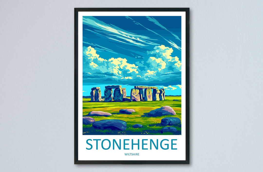 Stonehenge Travel Print Wall Art Stonehenge Wall Hanging Home Decor Stonehenge Gift Art Lovers Wall Art Print Stonehenge Art