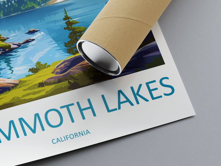 Lake Mammoth Travel Print Wall Art Lake Mammoth Wall Hanging Home Décor Lake Mammoth Gift Art Lovers California Art Lover Gift