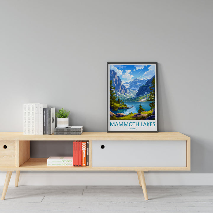 Lake Mammoth Travel Print Wall Art Lake Mammoth Wall Hanging Home Décor Lake Mammoth Gift Art Lovers California Art Lover Gift