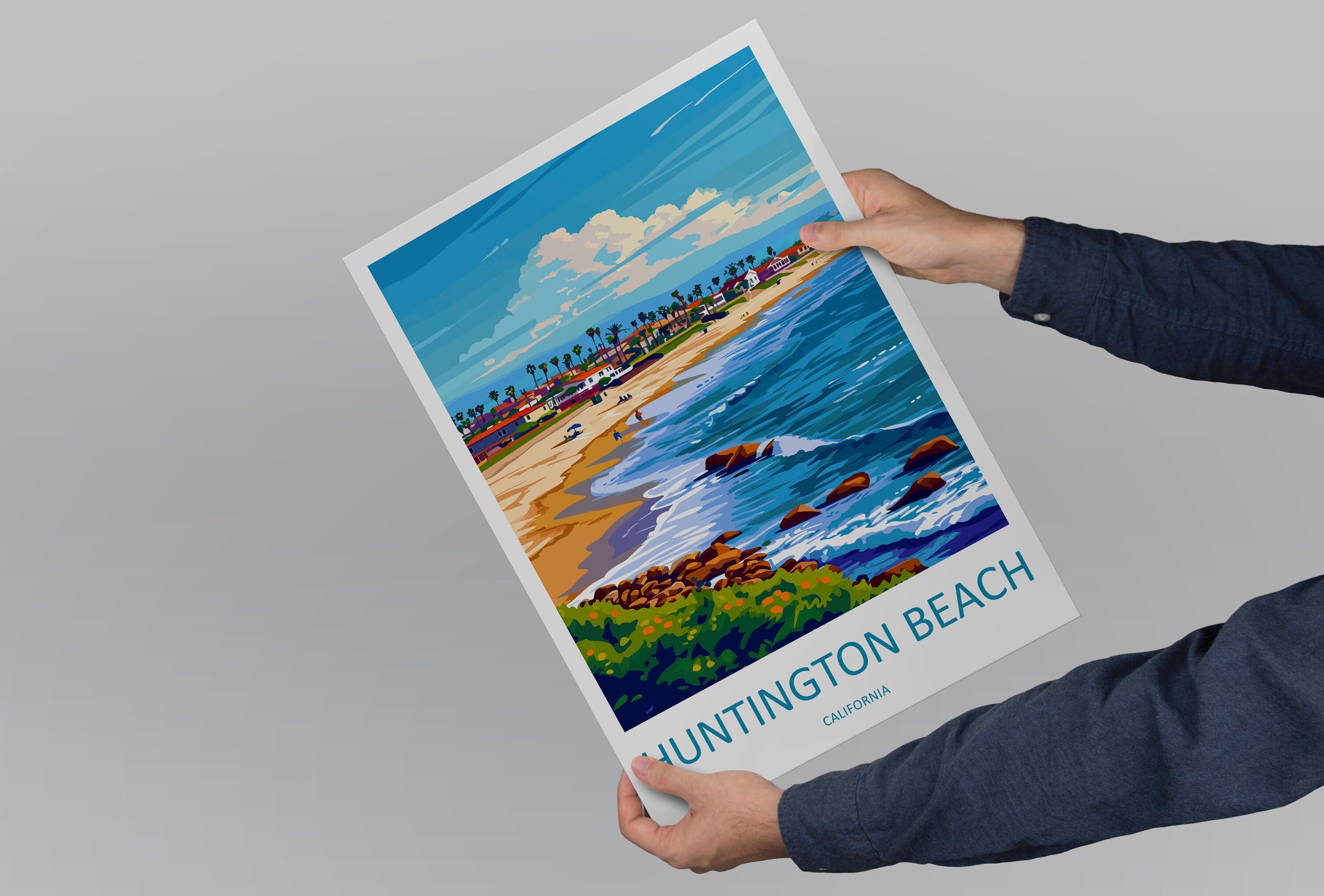 Huntington Beach Travel Print