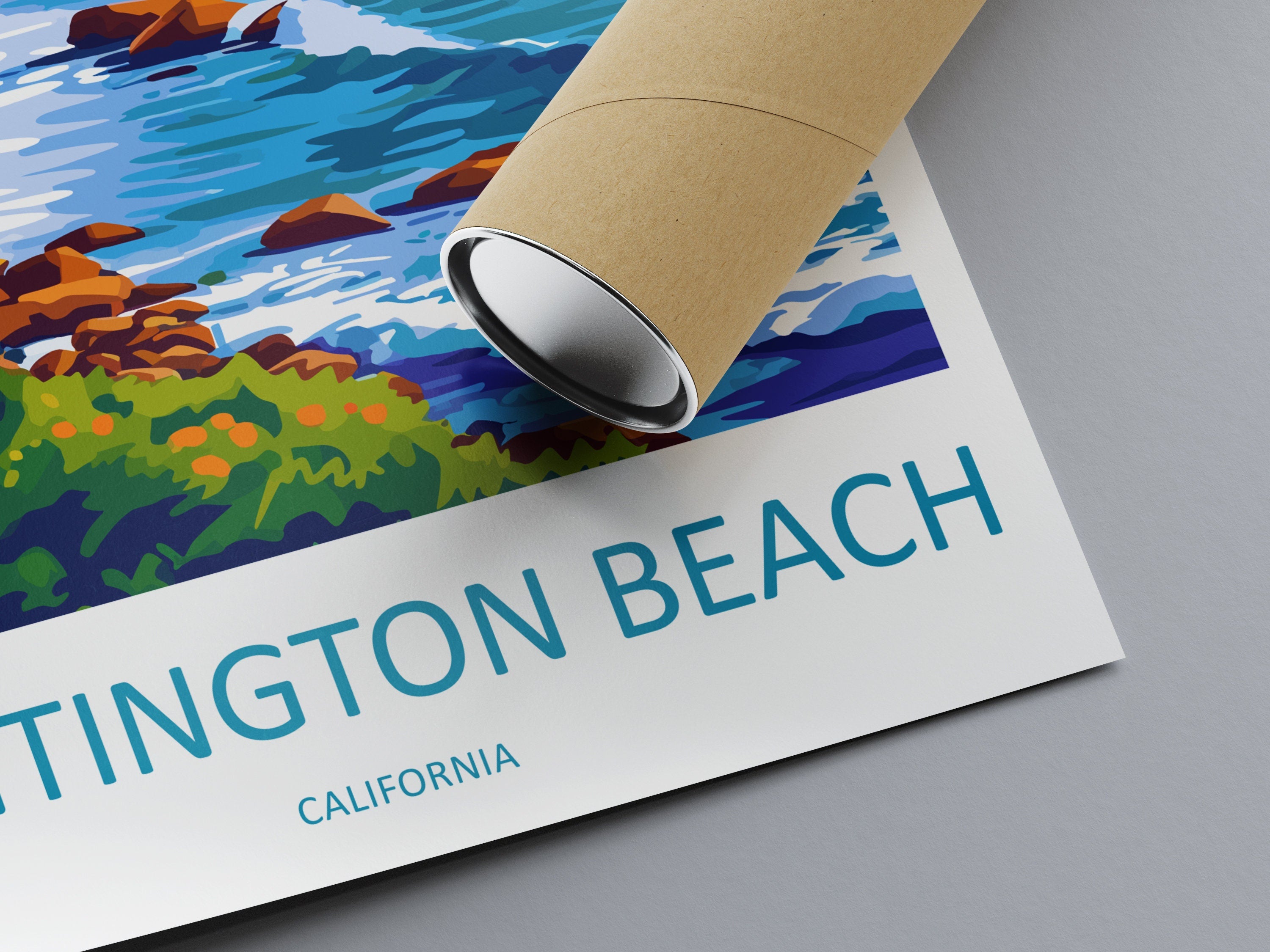 Huntington Beach Travel Print