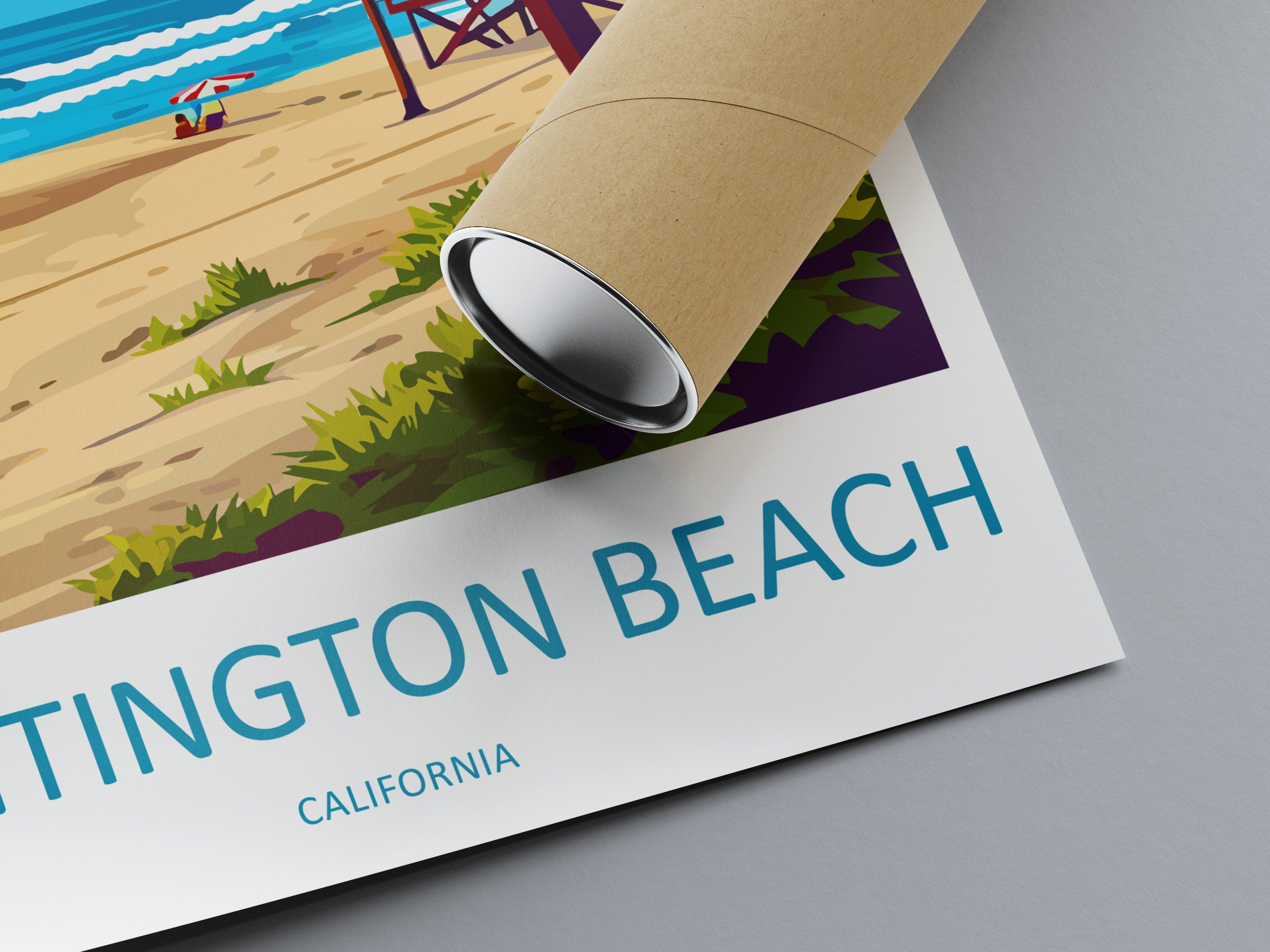 Huntington Beach Travel Print