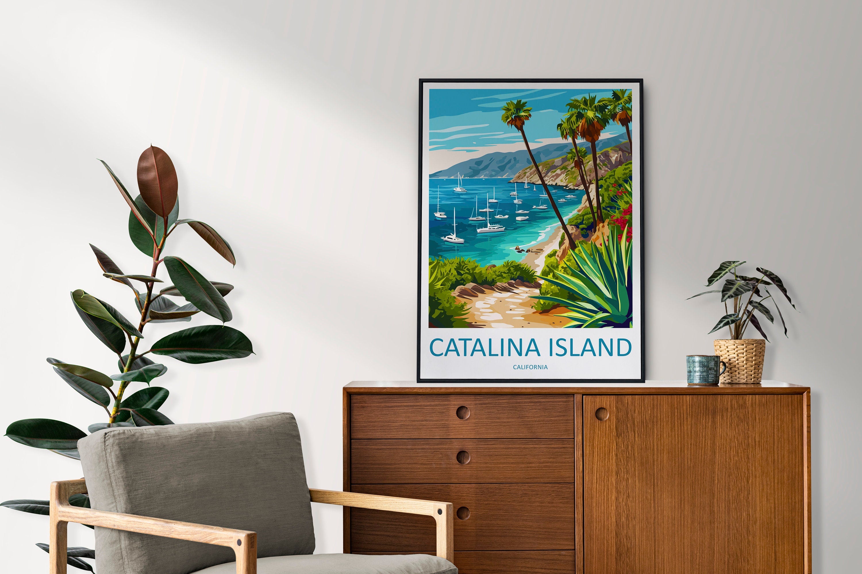 Catalina Island Travel Print