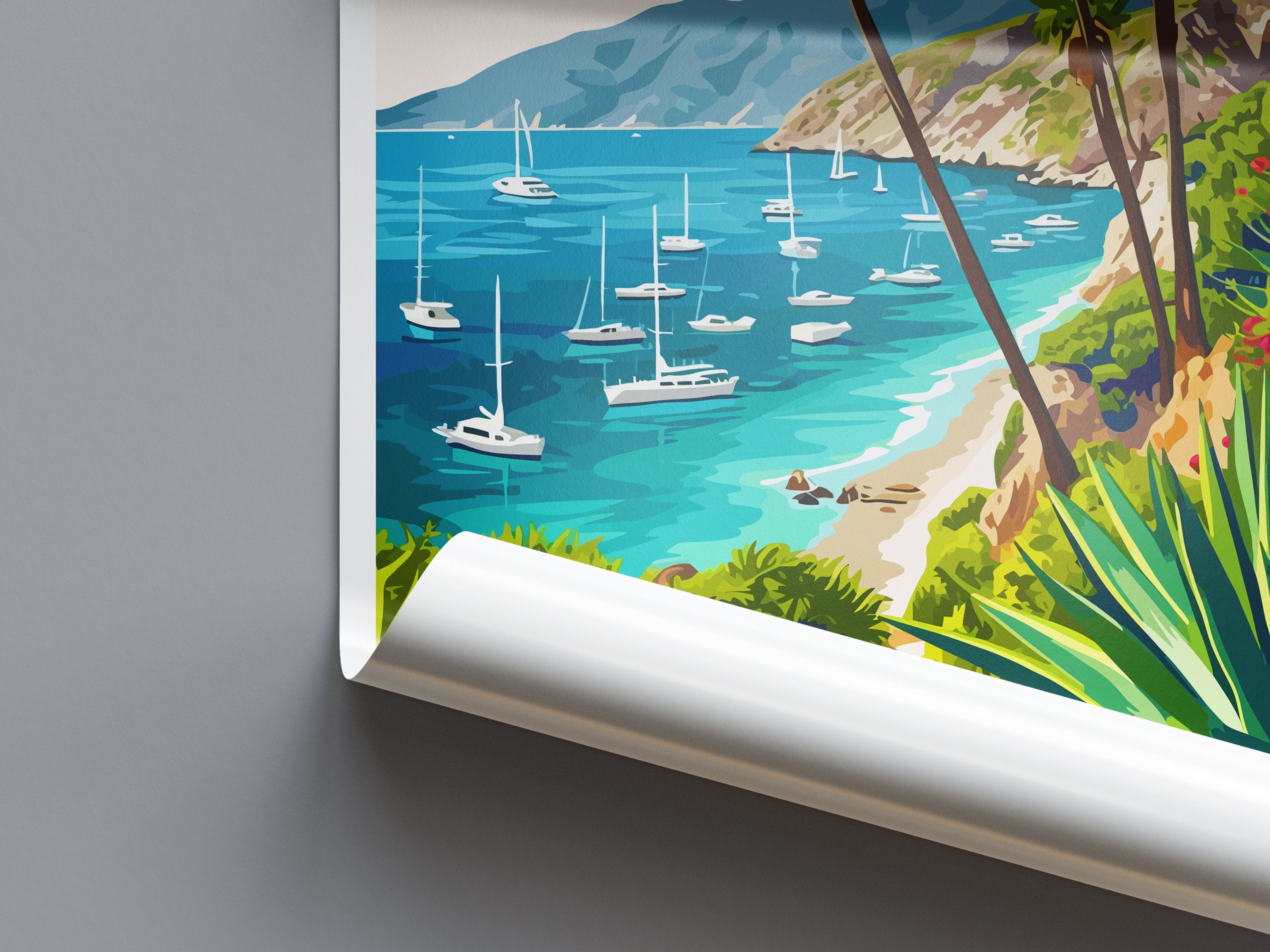 Catalina Island Travel Print