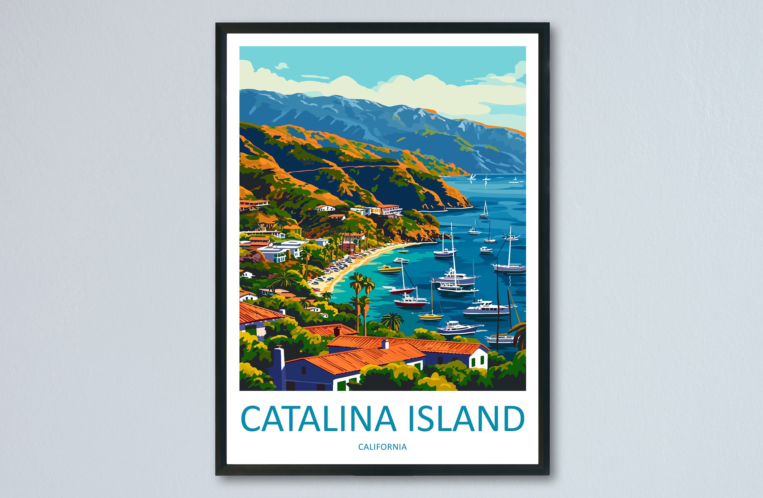 Catalina Island Travel Print