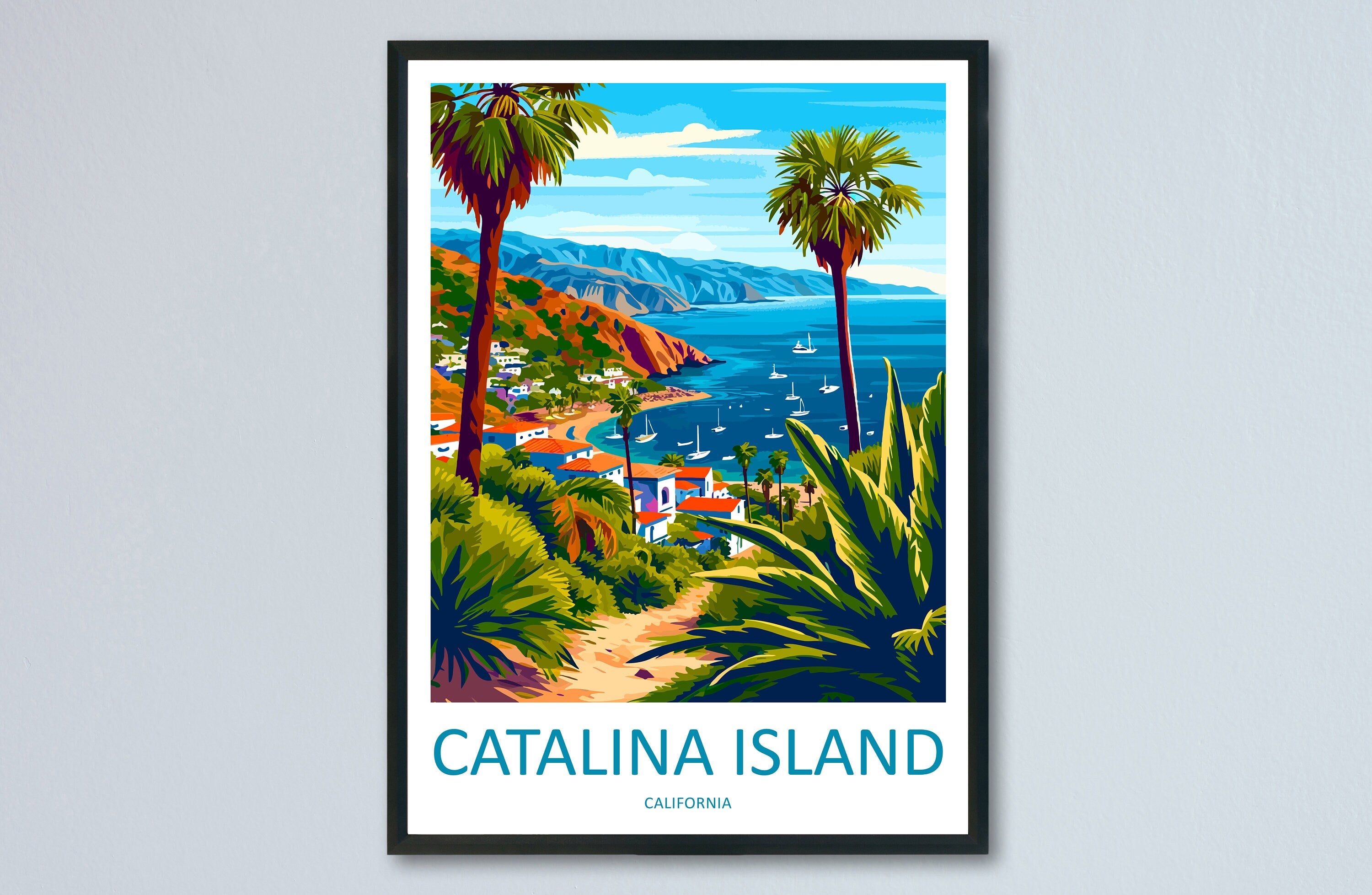 Catalina Island Travel Print