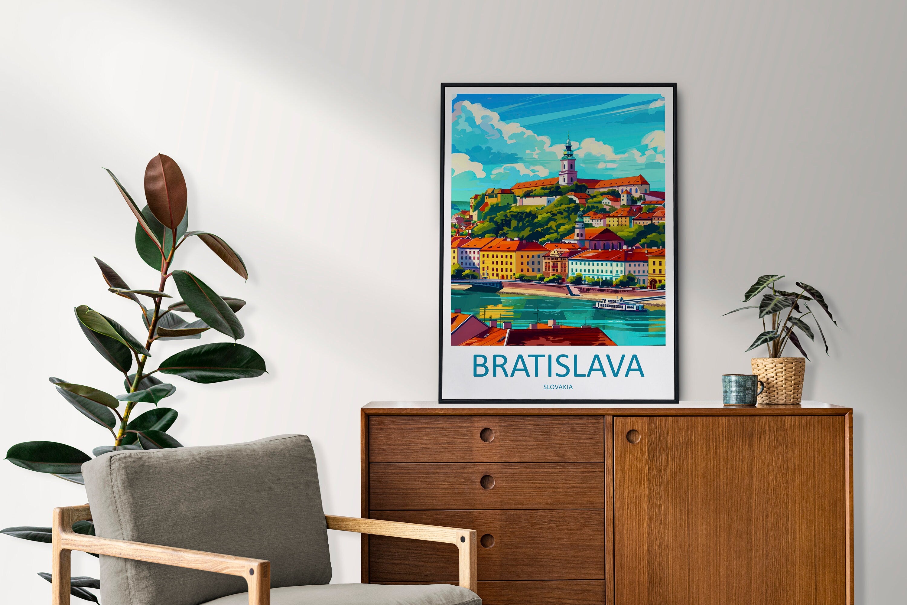 Bratislava Travel Print Bratislava Home Décor Bratislava Art Print Slovakia Wall Print For Slovakia Gift Wall Hanging Bratislava Artwork