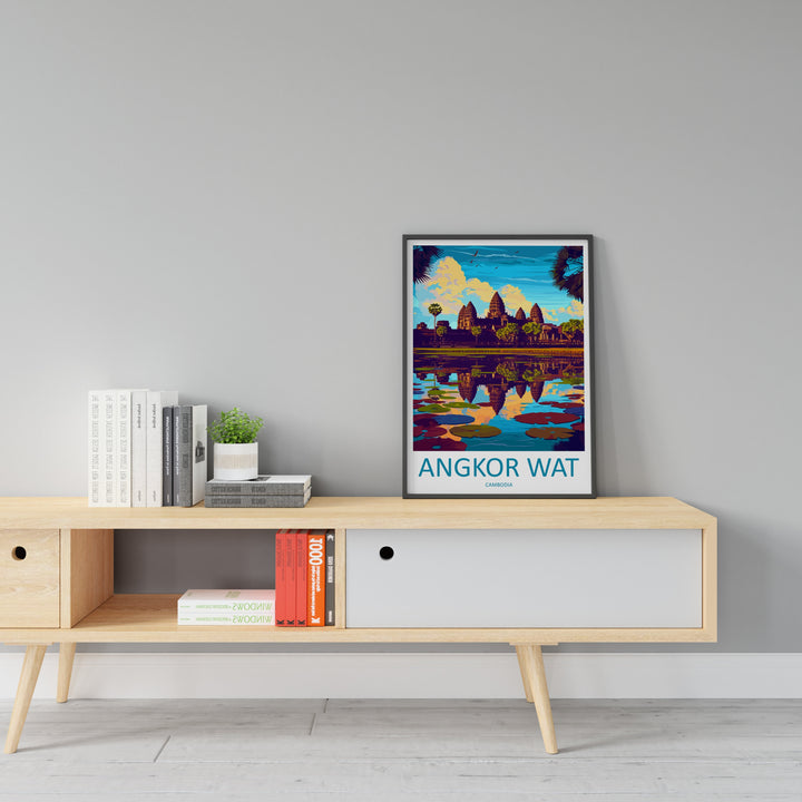 Angkor Wat Travel Print Wall Art Angkor Wat Wall Hanging Home Décor Angkor Wat Gift Art Lovers Cambodia Art Lover Gift
